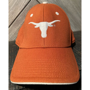 Texas Longhorns Hat Mens One Size Orange Strapback Cap NCAA Collegiate Football